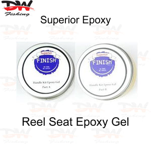 Reel seat epoxy paste tins, 2 part epoxy jell for fishing rod construction