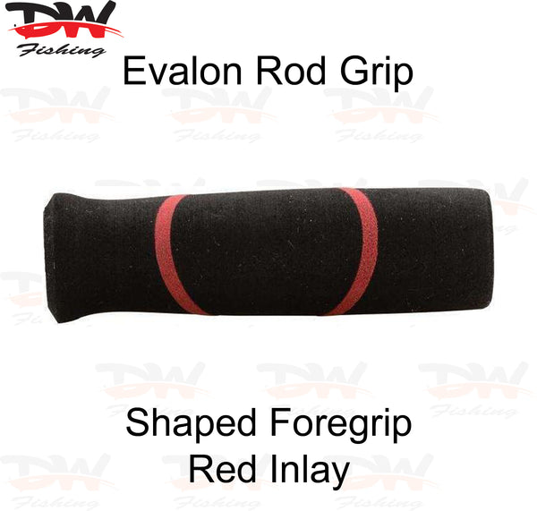 EVA Evalon Foregrip, Black and Colour Inlay Shaped Rod Grip - Length 4 –  Dave's Tackle Bag